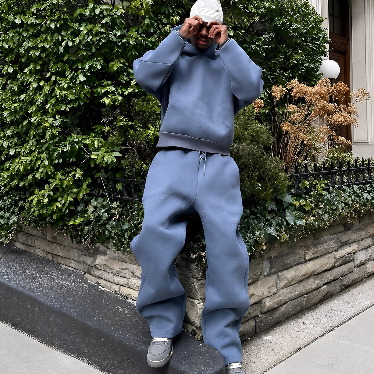 Marco - Conjunto casual com moletom oversized para homens