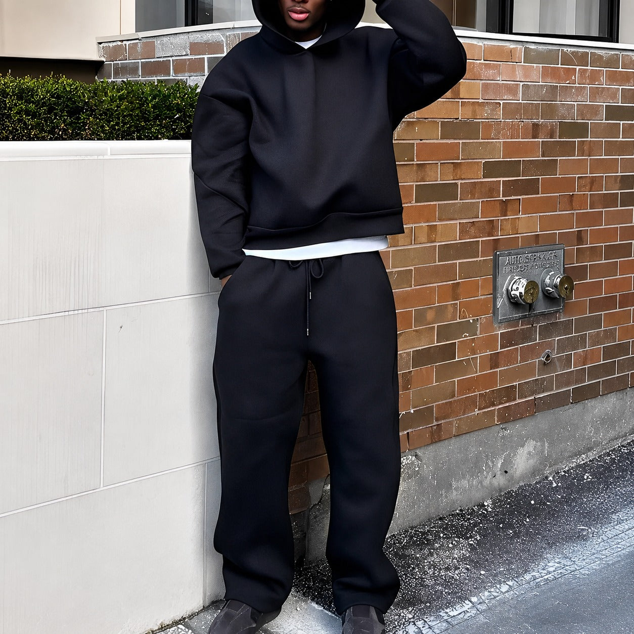 Marco - Conjunto casual com moletom oversized para homens