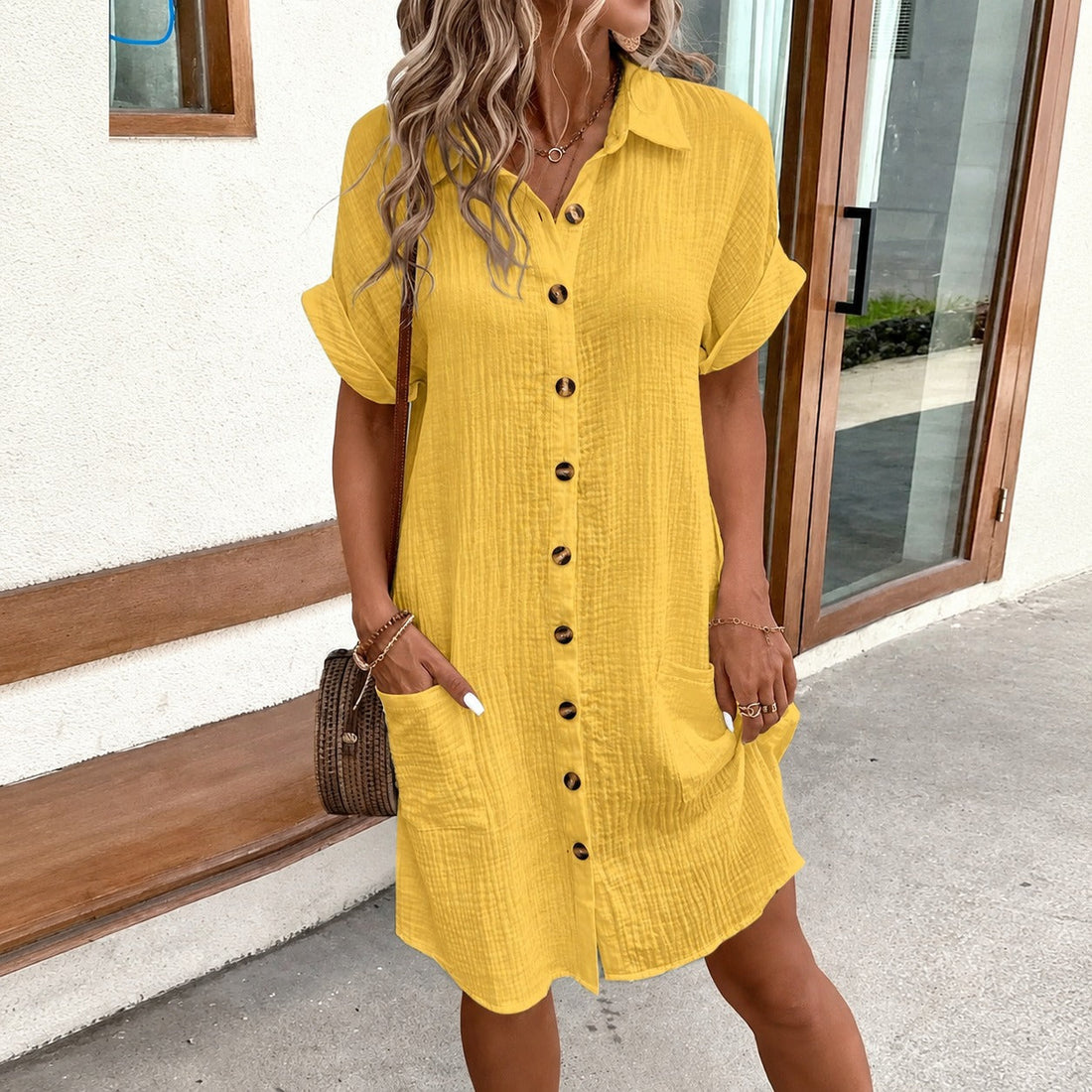Clara - Vestido Camisa Feminino
