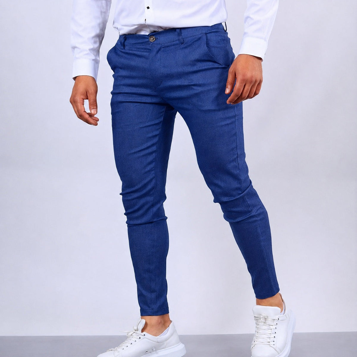 Arjun - Calças sociais masculinas, elegantes e de corte slim
