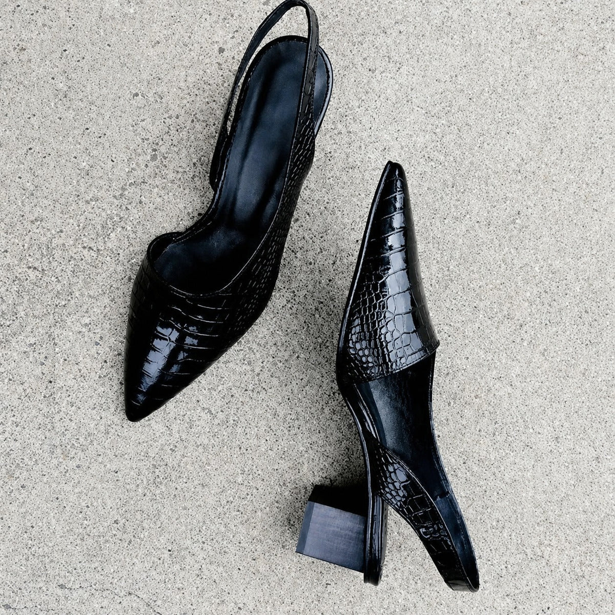 Caroline - Saltos Slingback Confortáveis para Mulheres