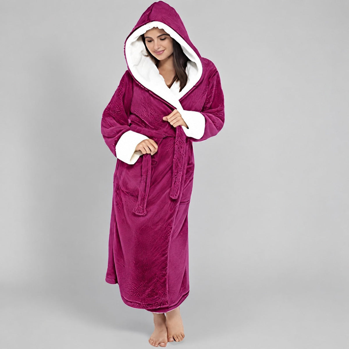 Aleta - Robe longo e macio para mulheres