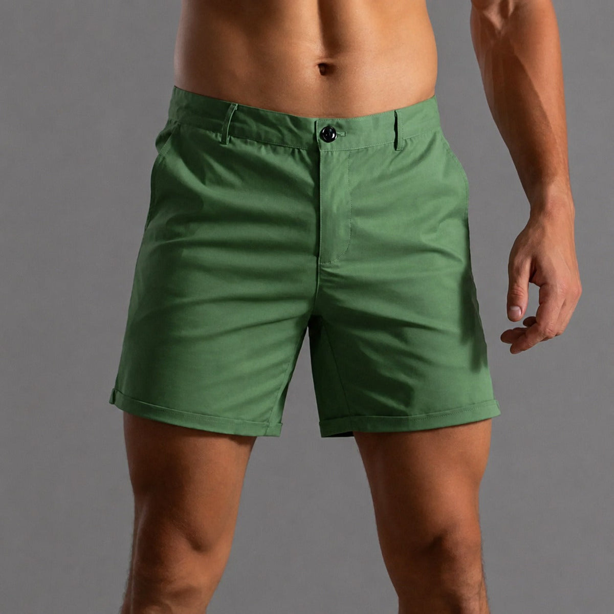 Andrie - Shorts chino masculinos com estilo