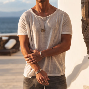 Lennon – Camiseta Casual do Dia a Dia com Ajuste Confortável