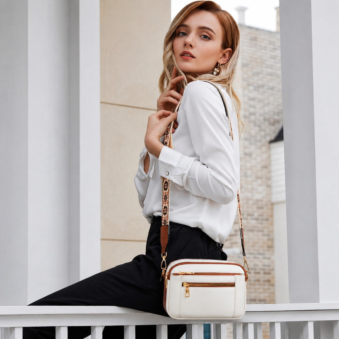 Marissa - Bolsa estilosa com zíper