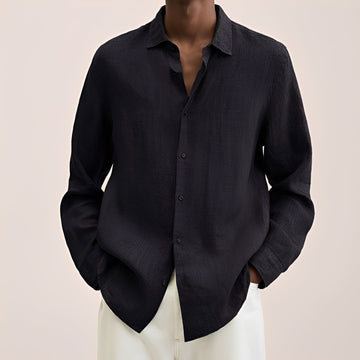 Calvin - Camisa de manga longa para homens em tecido leve
