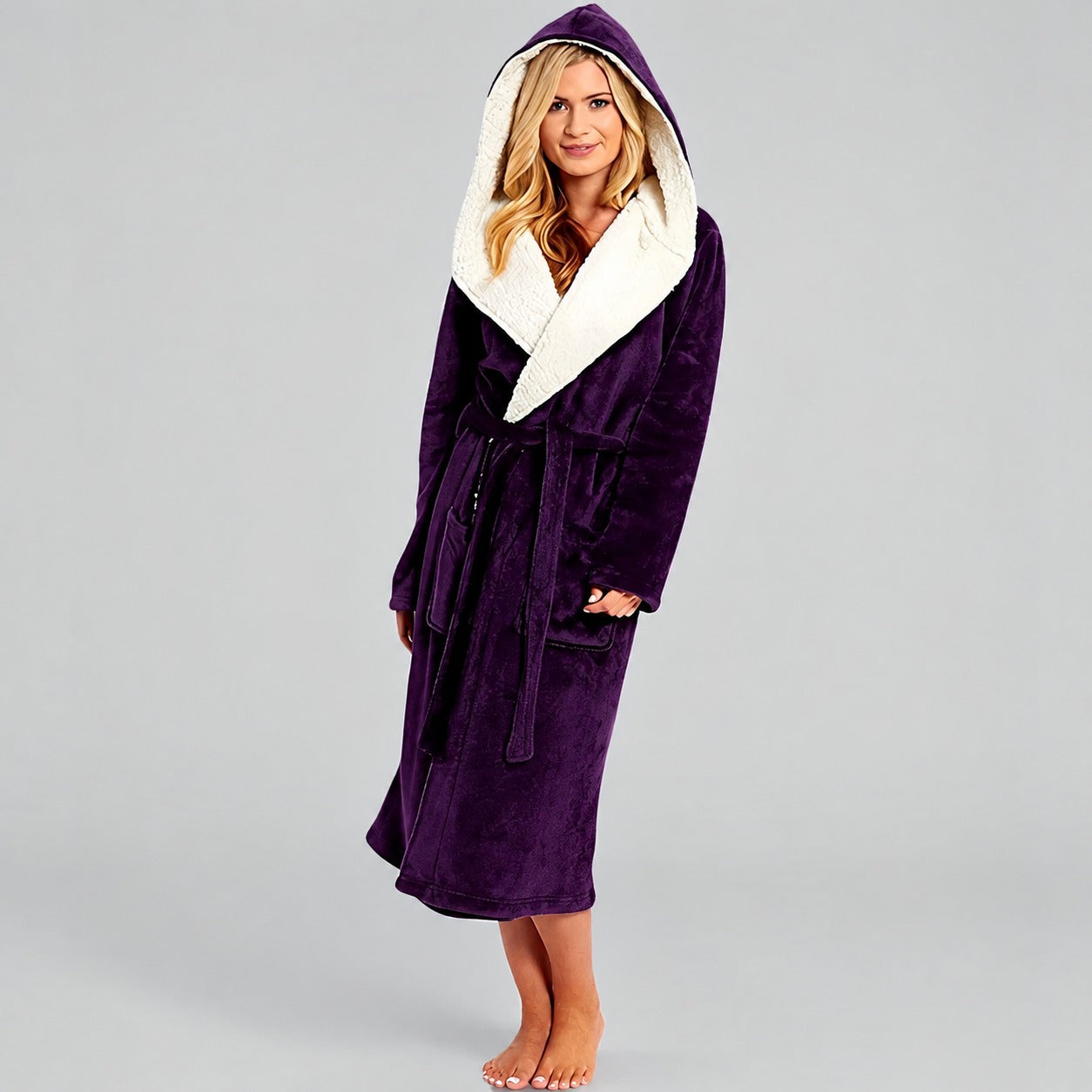 Aleta - Robe longo e macio para mulheres