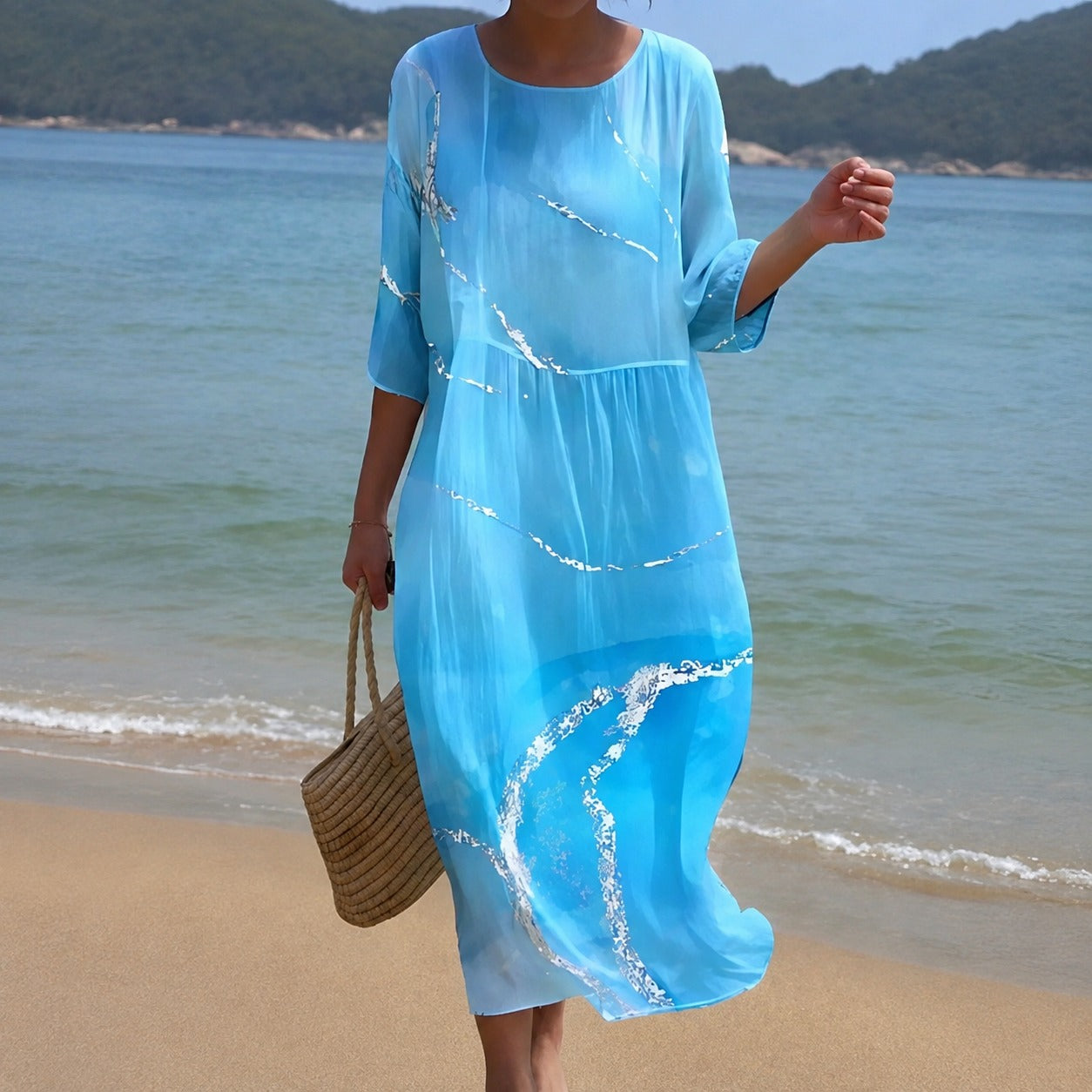 Alina - Vestido Midi Fluido