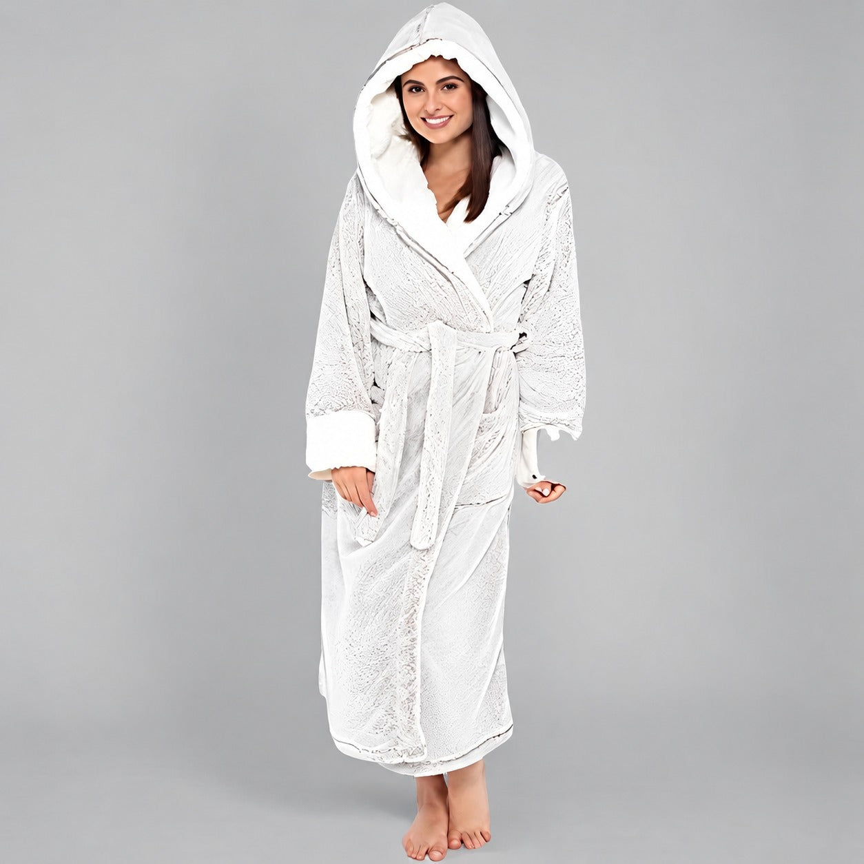 Aleta - Robe longo e macio para mulheres