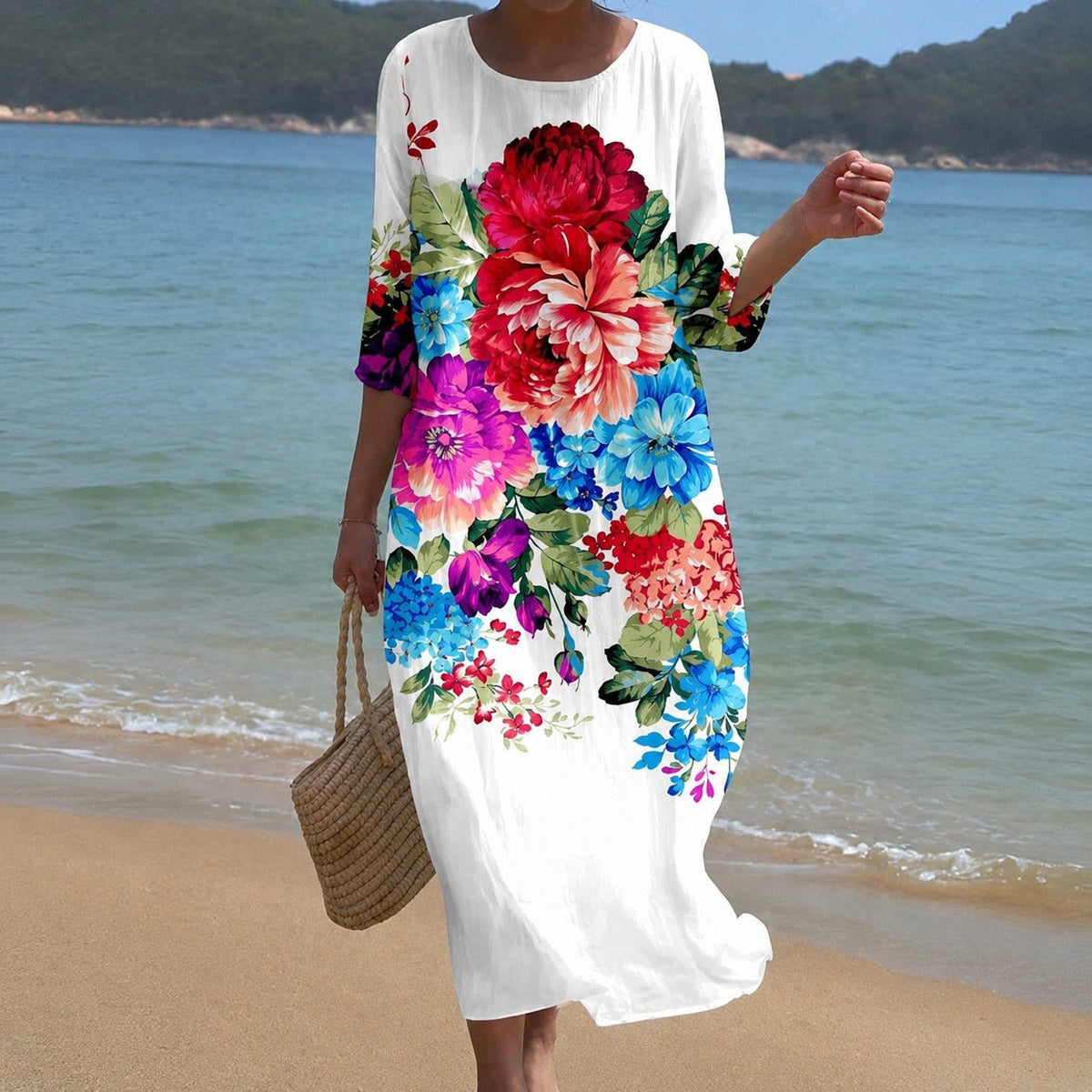 Alina - Vestido Midi Fluido