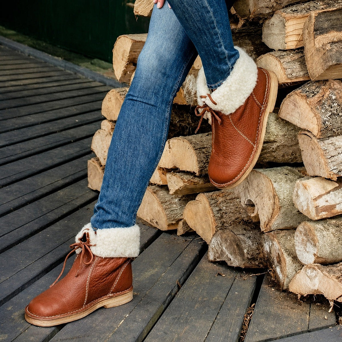 Asami - Botas femininas com forro quente