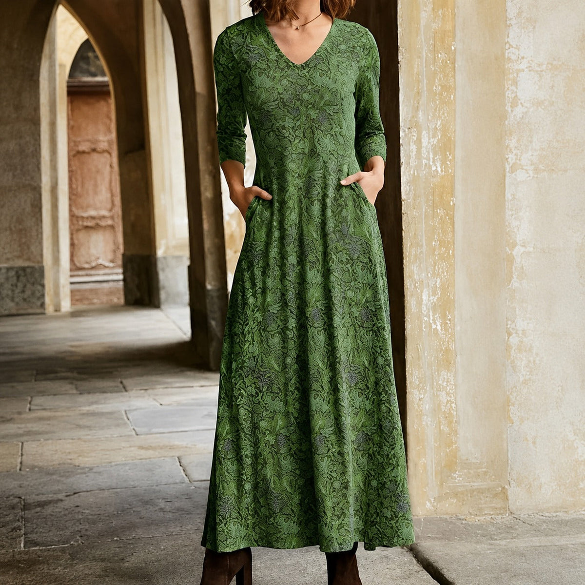 Sophie - Vestido clássico de manga longa para mulheres