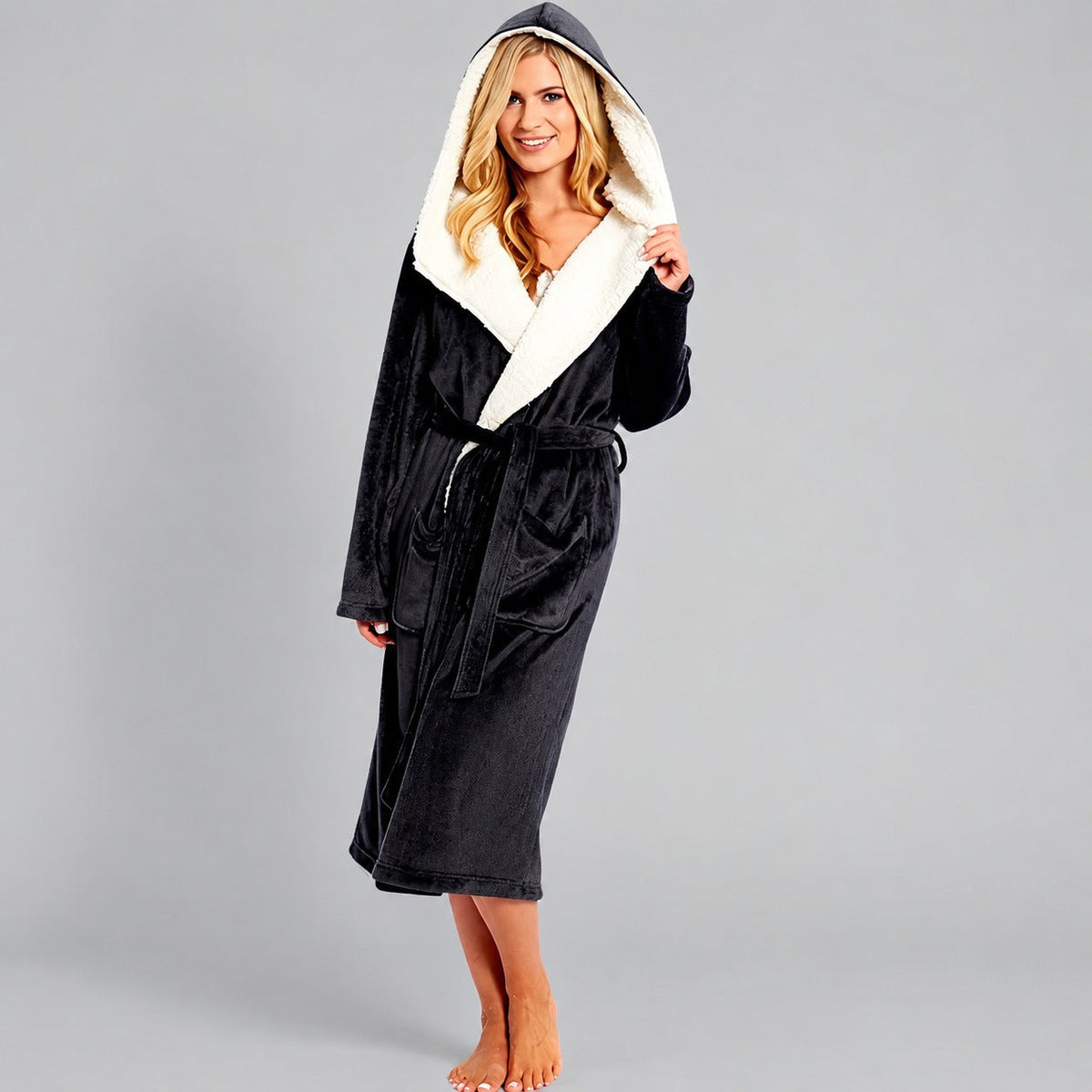 Aleta - Robe longo e macio para mulheres