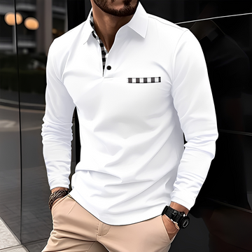 Shael - Camisa de mangas compridas clássica e acolhedora