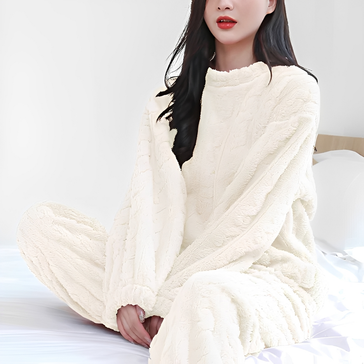 Melysa - Conjunto de pijama aconchegante e confortável