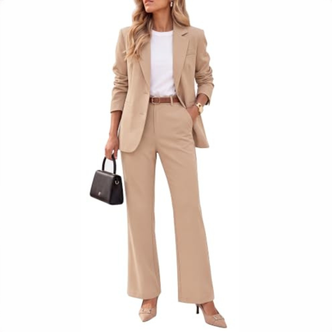 Johara - Conjunto casual composto por blazer e calças