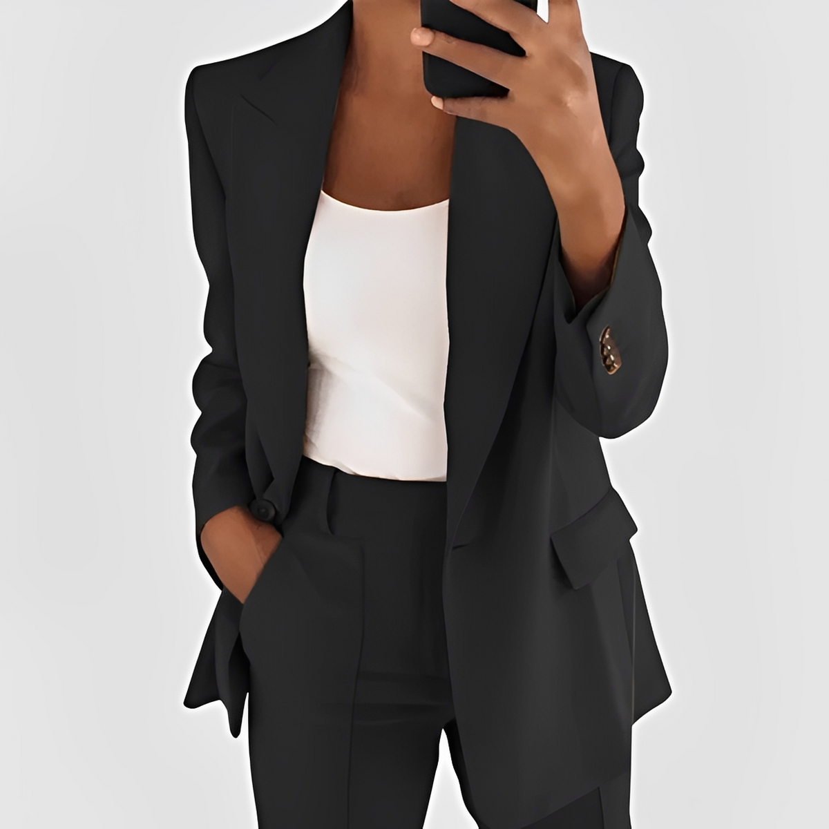 Patry - Conjunto elegante de blazer e calça