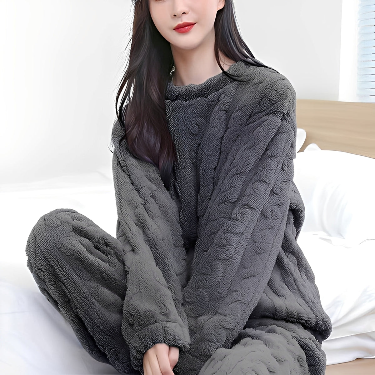 Melysa - Conjunto de pijama aconchegante e confortável