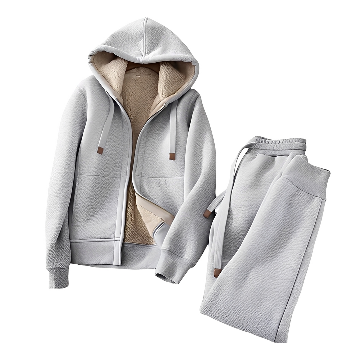 Andy - Conjunto de moletom com capuz quente e calças