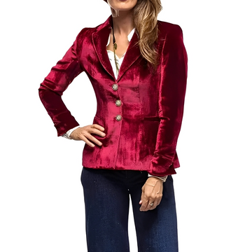 Martha - Blazer elegante com acabamento brilhante