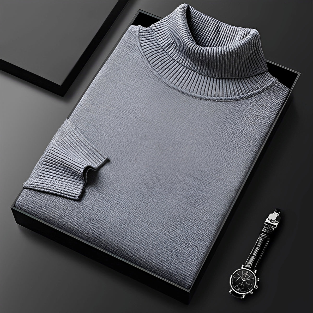 Patrick - Camisola de gola alta elegante e macia