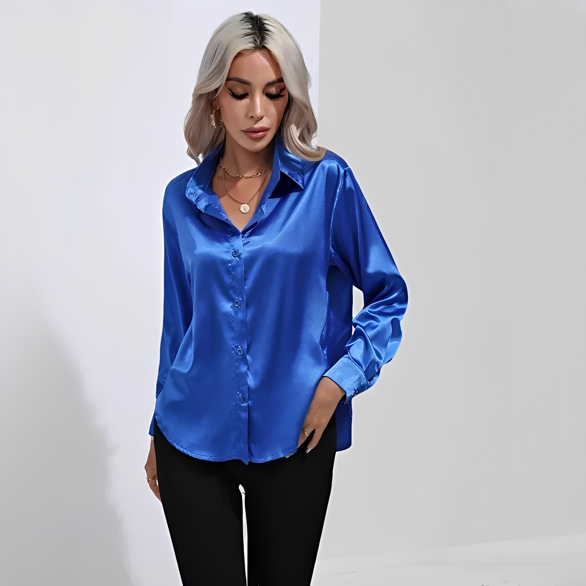 Liliane - Blusa elegante com mangas compridas