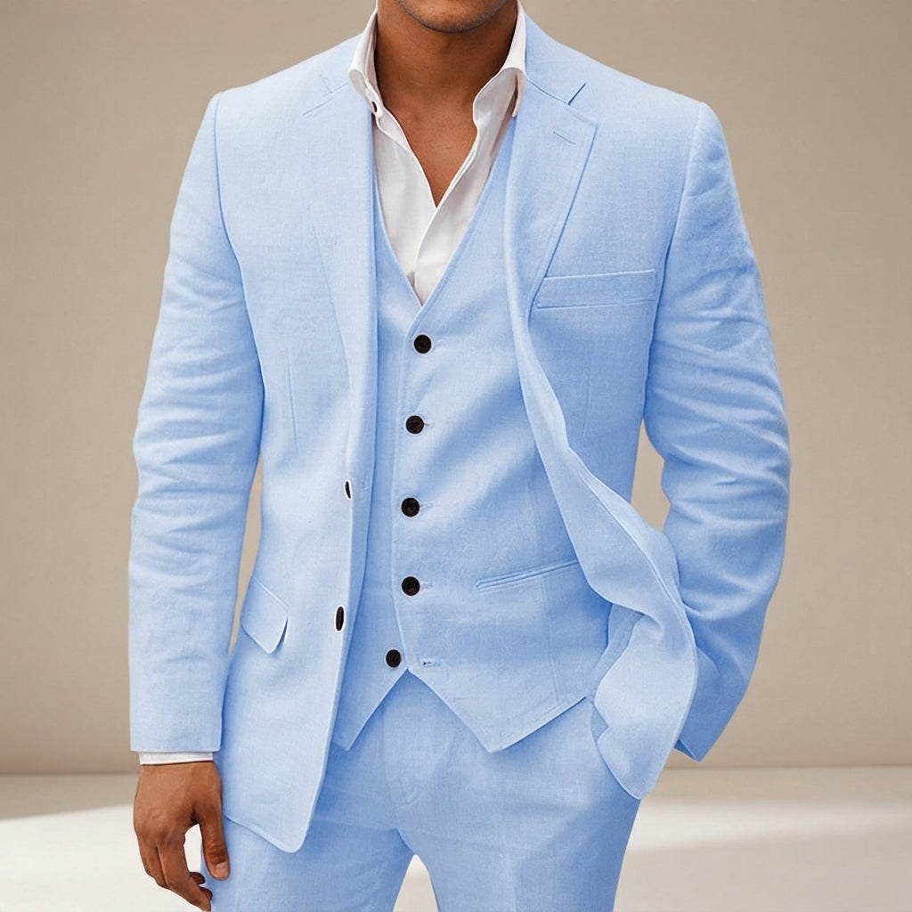 Erik - Conjunto de terno elegante de três peças