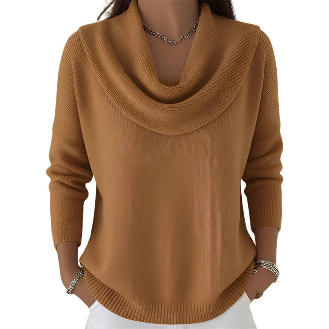 Marva - Suéter elegante com gola larga