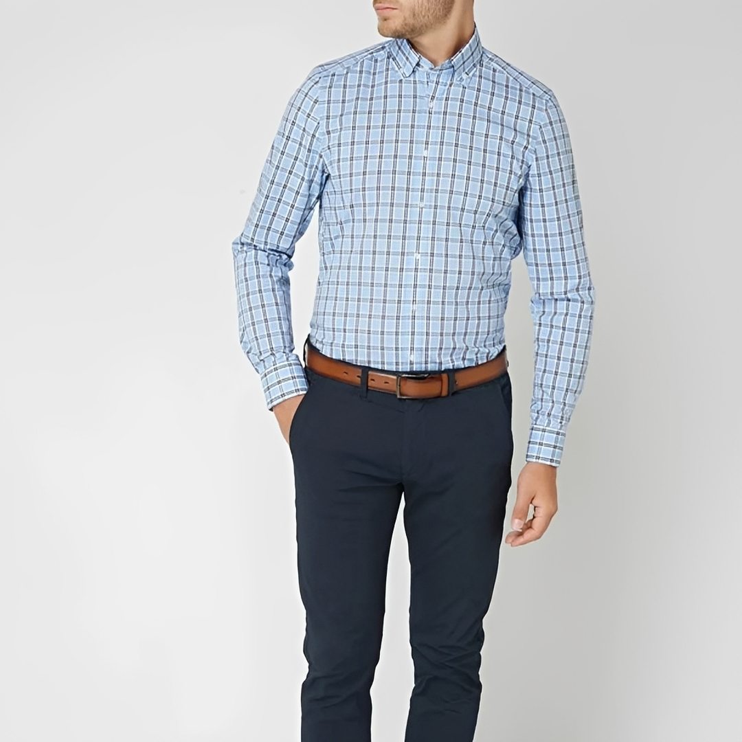 Louis - Camisa xadrez elegante e casual