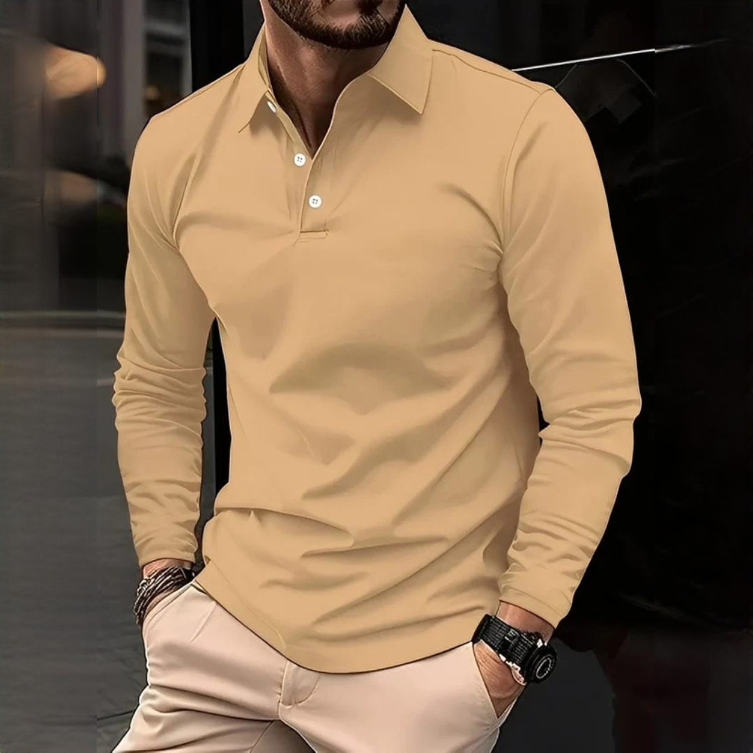 Brence - Camisa clássica de mangas compridas