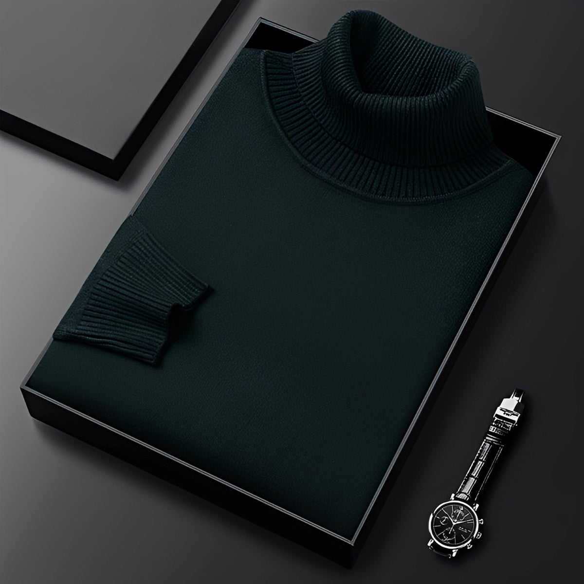 Patrick - Camisola de gola alta elegante e macia