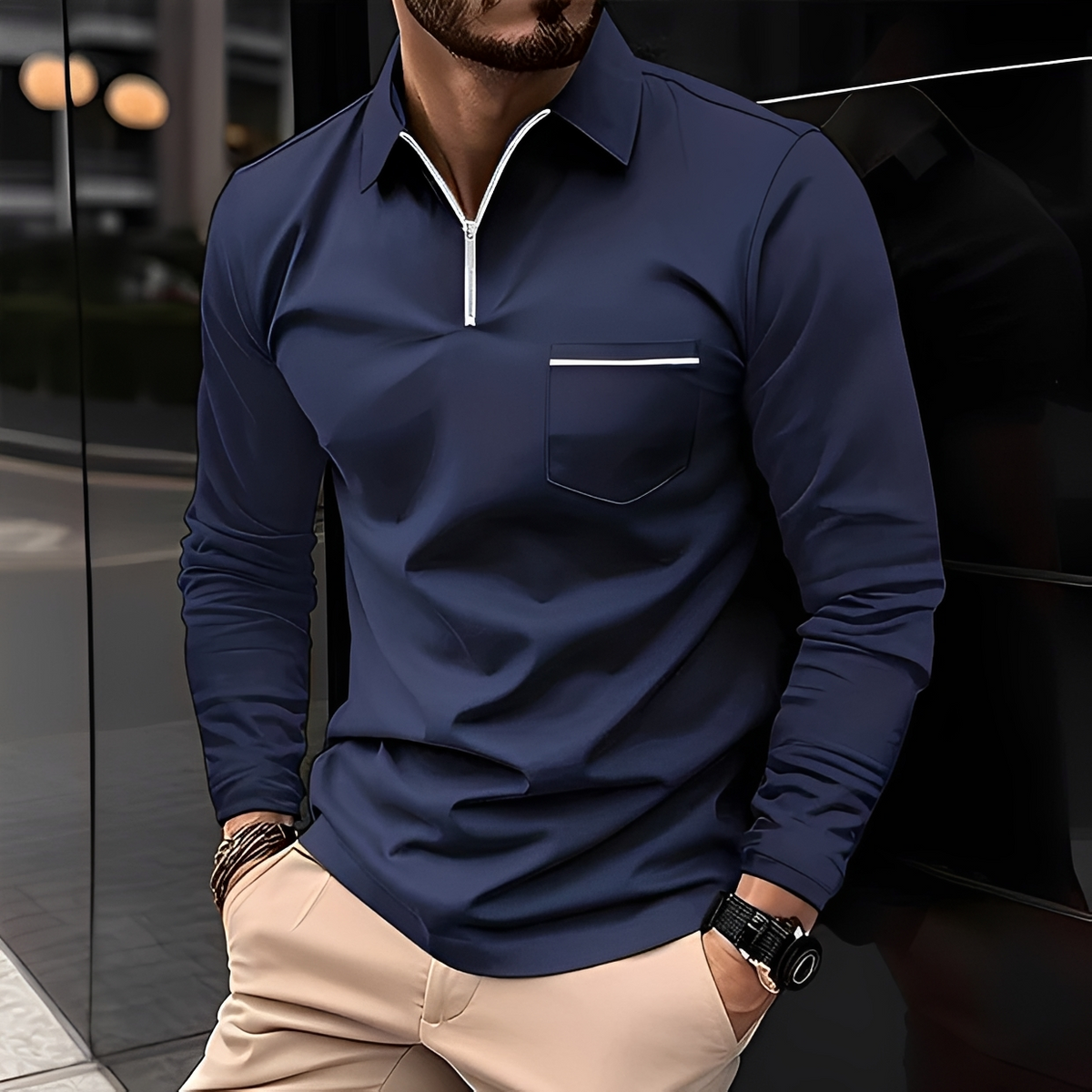 Randelle - Camisa casual de mangas compridas
