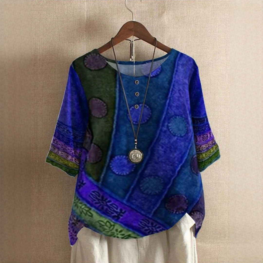 Jessel - Blusa elegante com decote redondo
