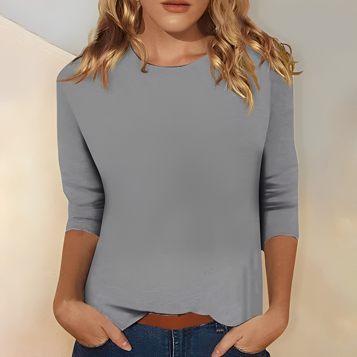 Kathlyn - Blusa elegante de mangas compridas