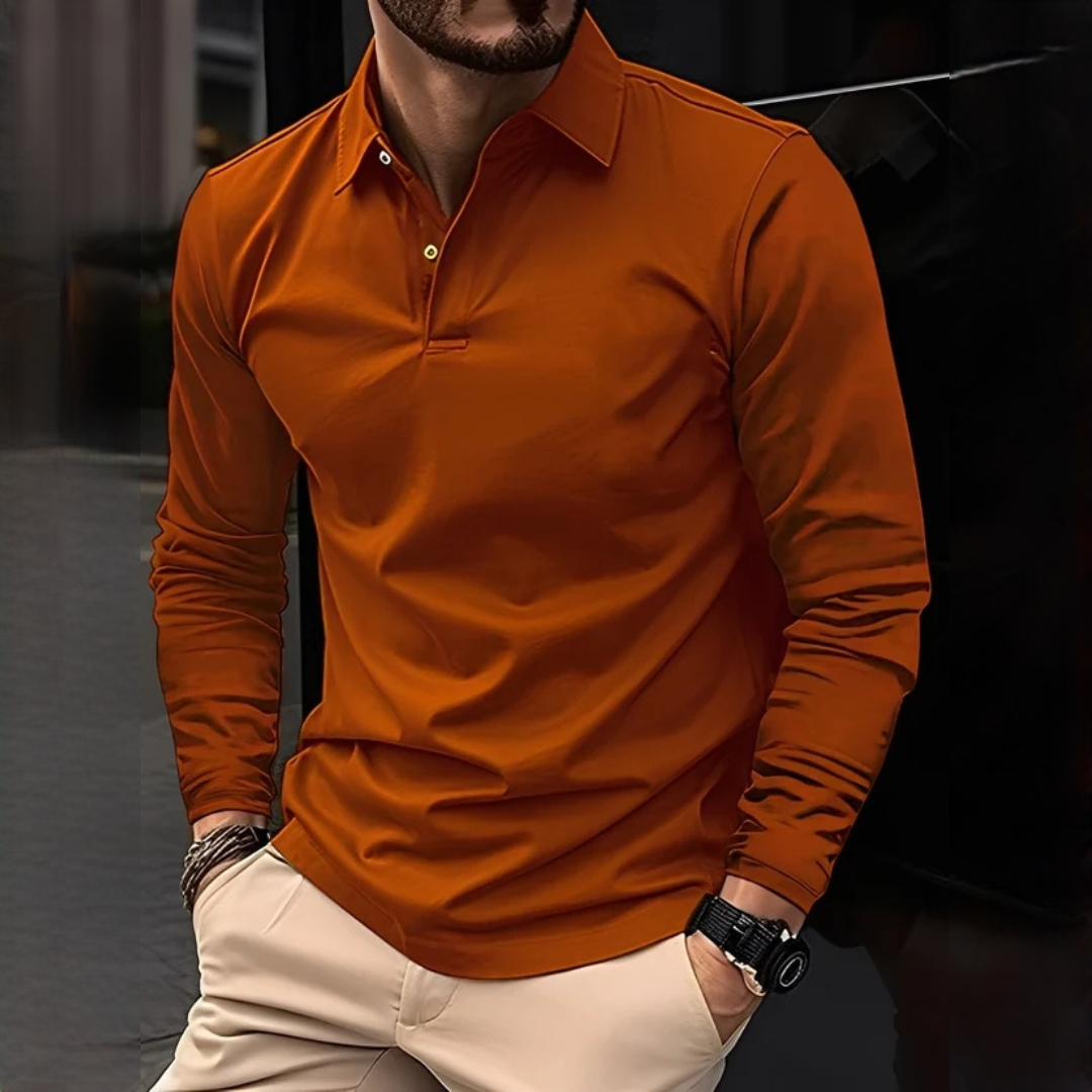 Brence - Camisa clássica de mangas compridas