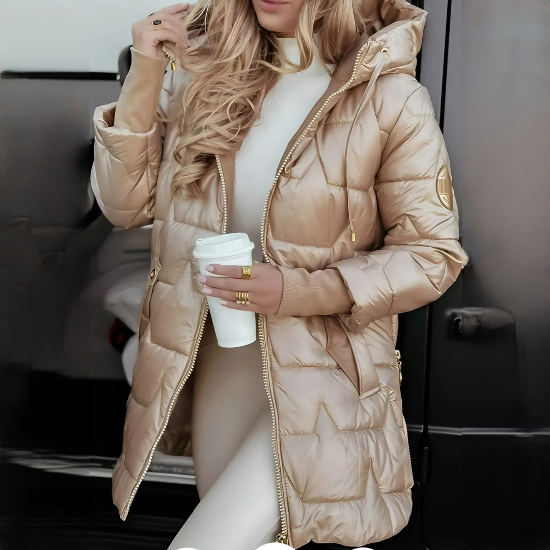 Georgina - Casaco elegante e quente com capuz