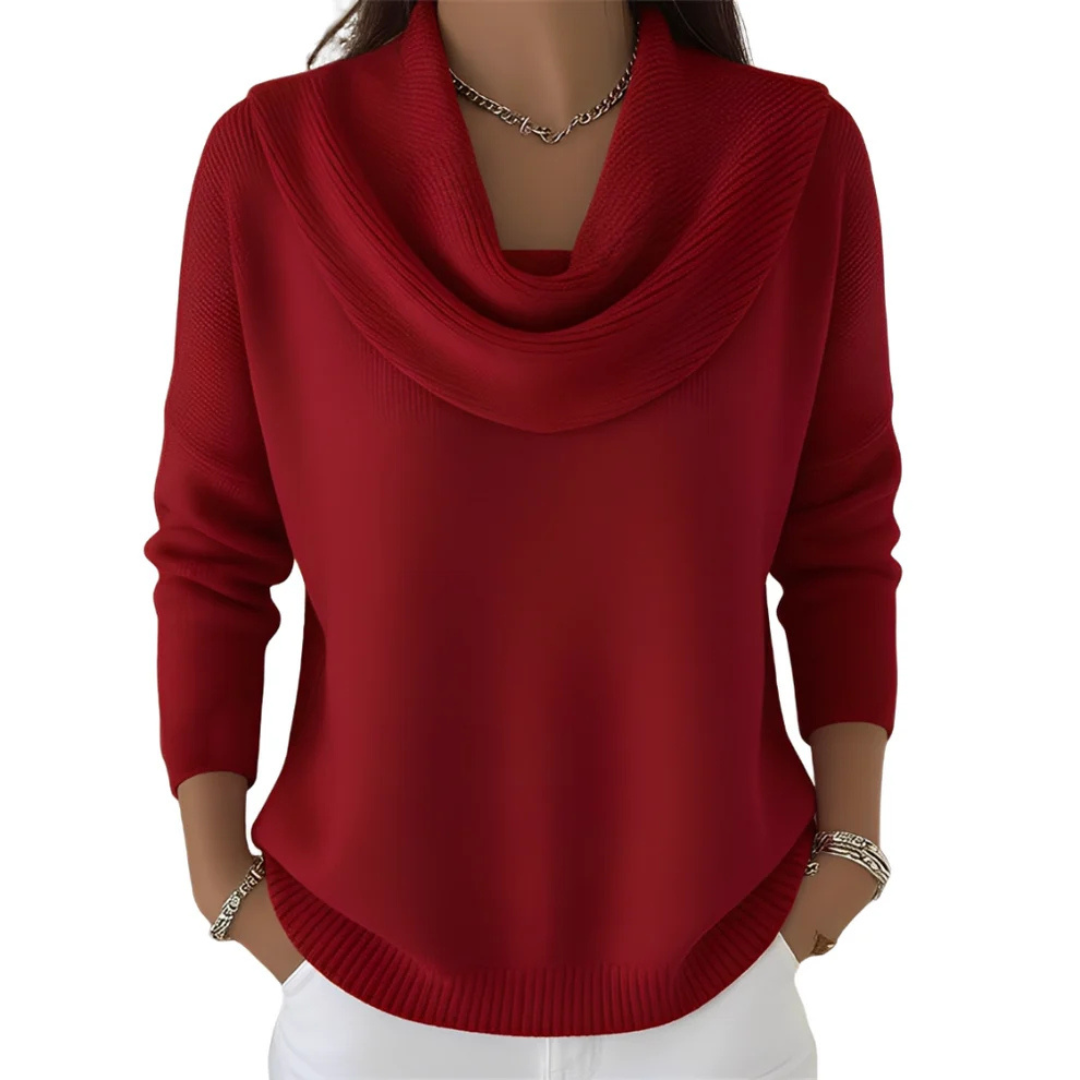 Marva - Suéter elegante com gola larga