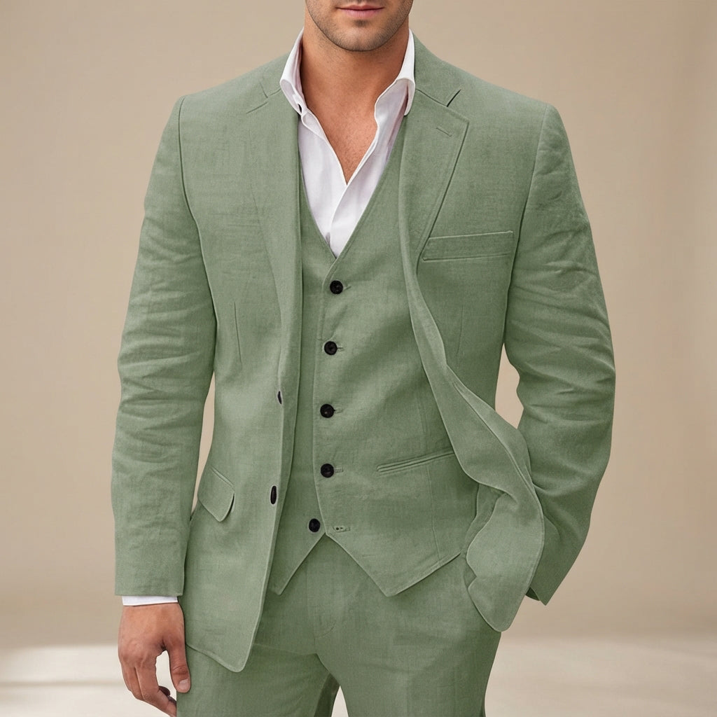 Erik - Conjunto de terno elegante de três peças