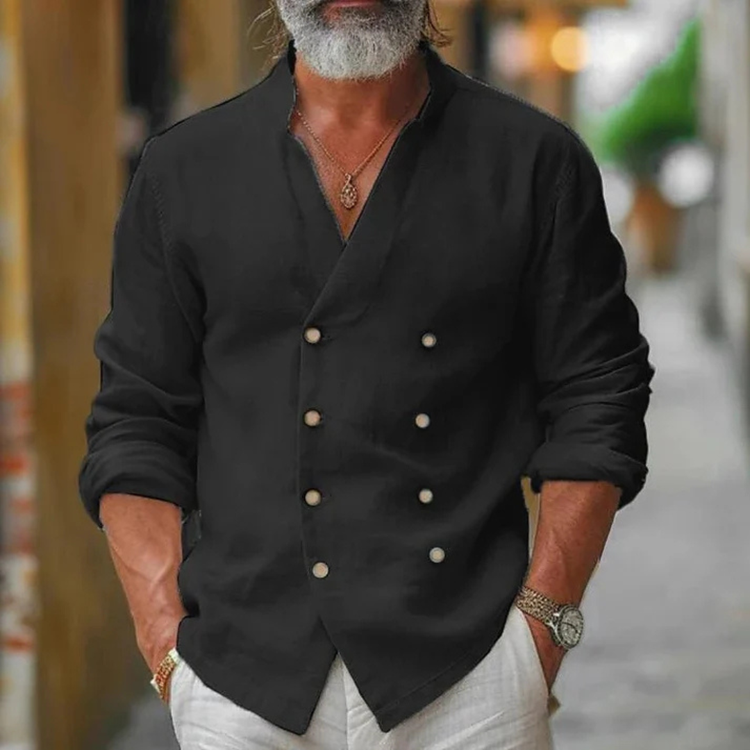 Vireo - Camisa elegante com decote em V