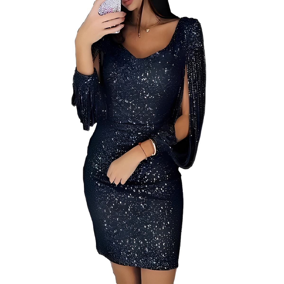 Mellaine - Mini-vestido de festa elegante e chique