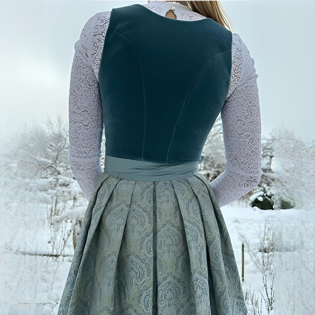 Muriel - Dirndl elegante para Oktoberfest para mulheres (sem forro)