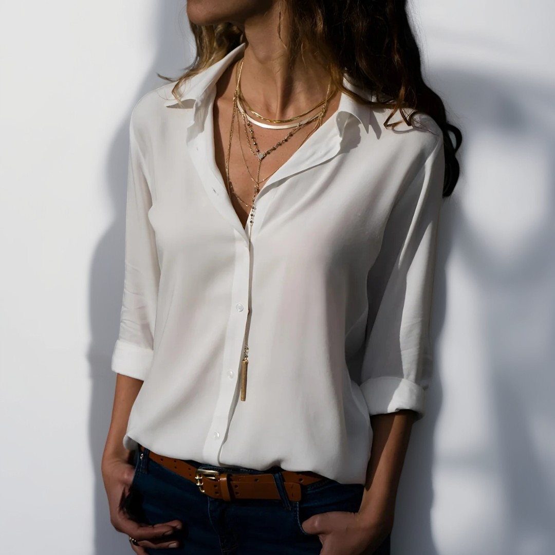 Delilah - Blusa elegante com mangas compridas
