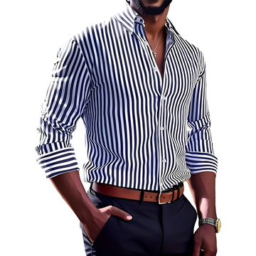 Bricen - Camisa listrada de mangas compridas