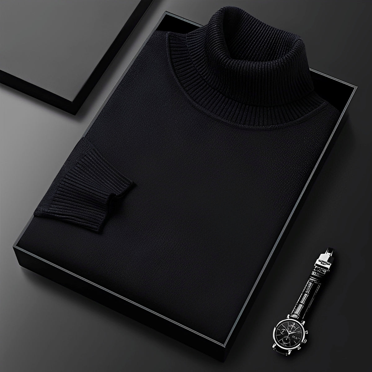 Patrick - Camisola de gola alta elegante e macia