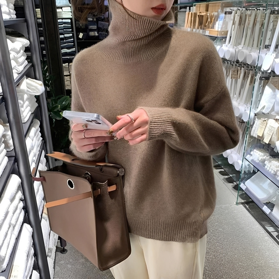 Adiene - Suéter de gola alta elegante e quentinho