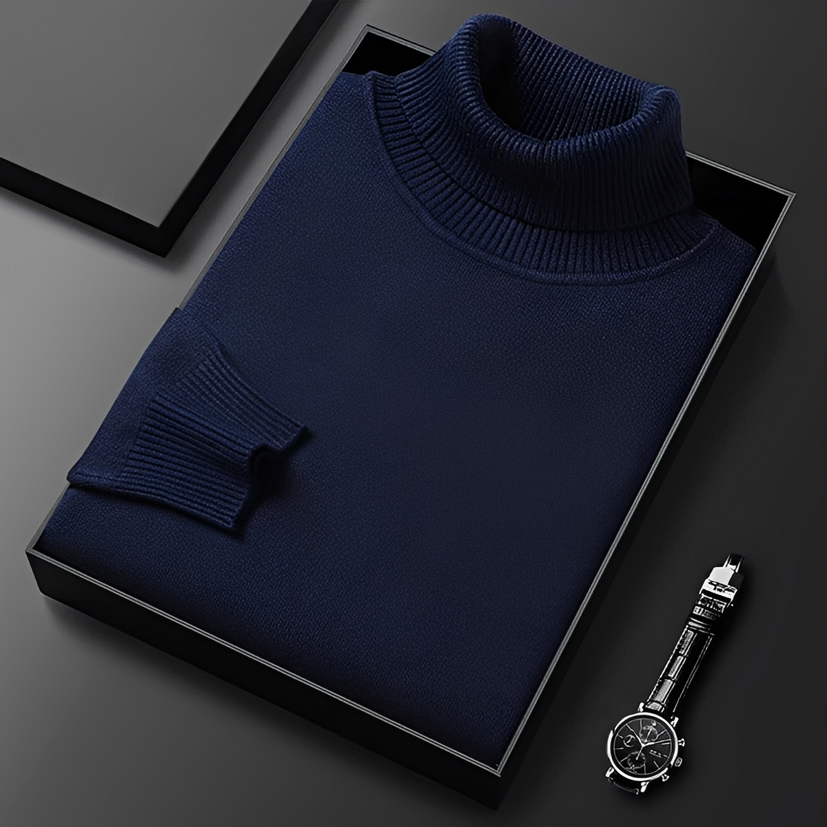 Patrick - Camisola de gola alta elegante e macia