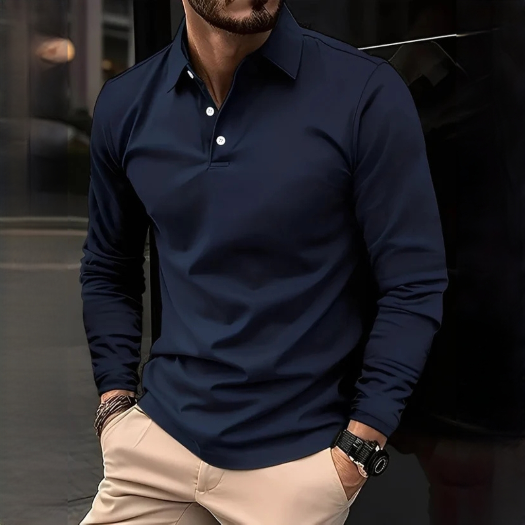 Brence - Camisa clássica de mangas compridas
