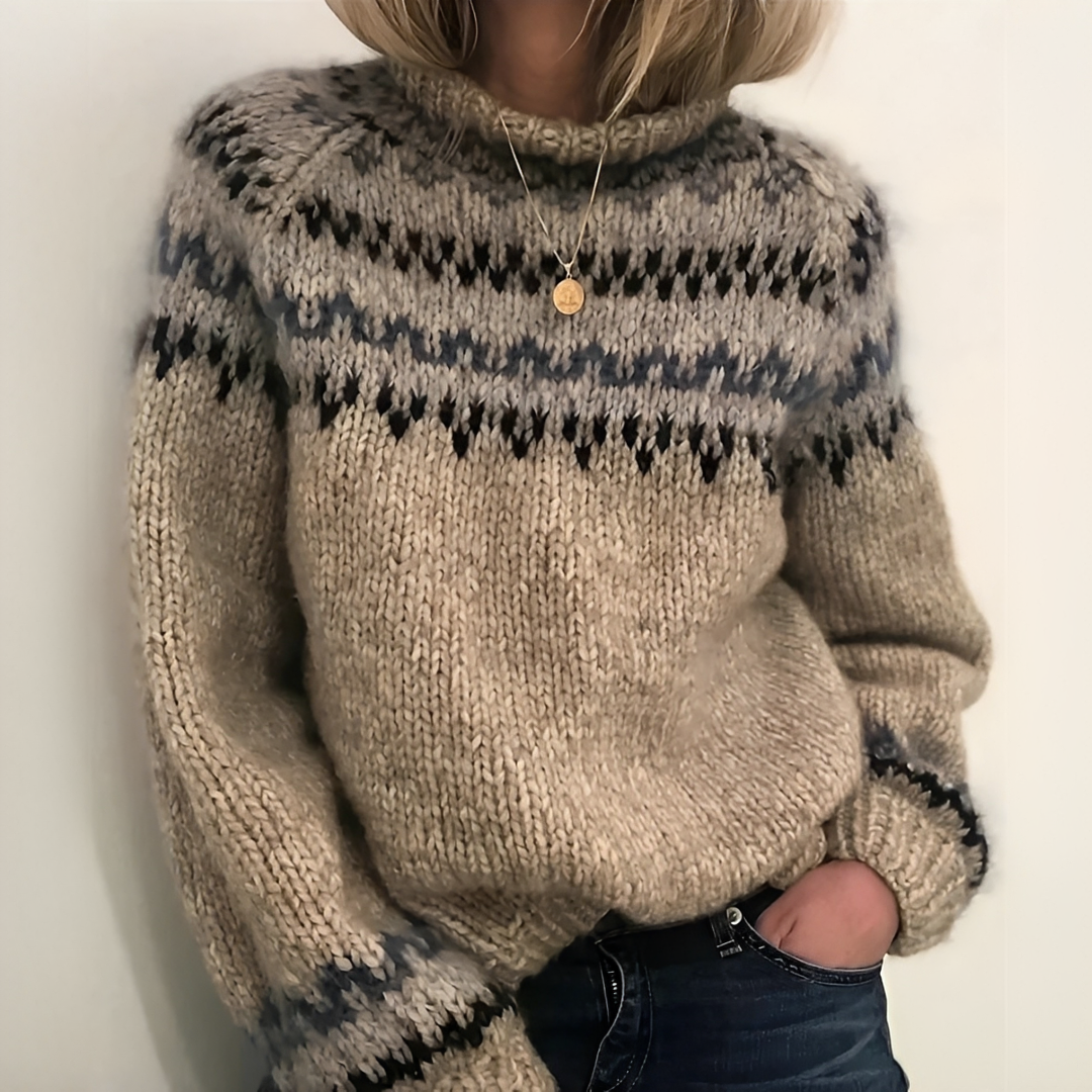 Oona - Suéter de gola alta elegante e aconchegante