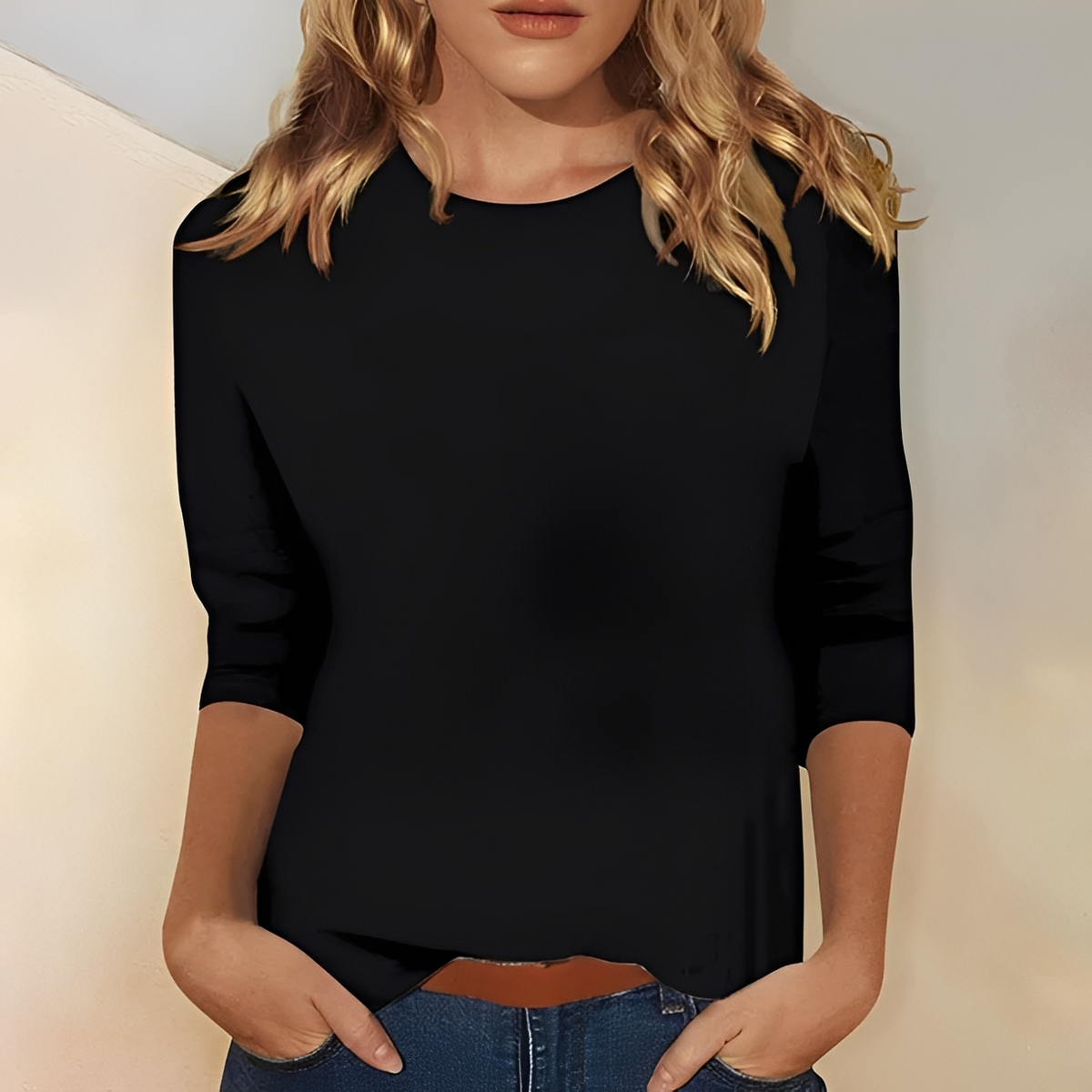Kathlyn - Blusa elegante de mangas compridas