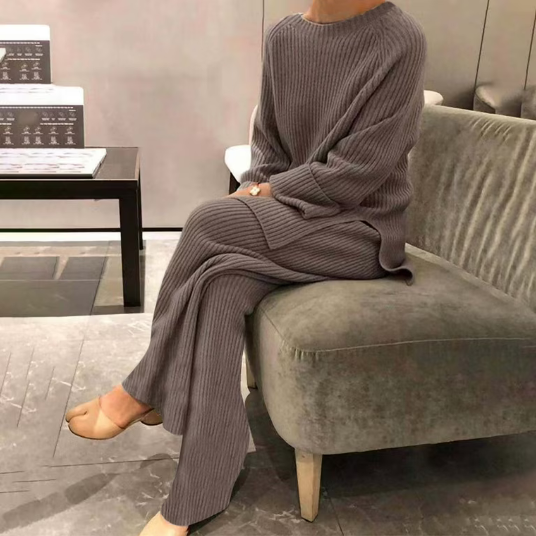 Samantha - Conjunto de pijama quente e macio